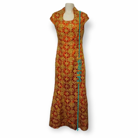 Chinese Cheongsam Qipao A-Line Dress - Picture 7 of 7